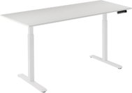 AlzaErgo Table ET2 white + top 160×80 cm laminated white oak - Height Adjustable Desk