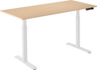 AlzaErgo Table ET2 white + top 140×80 cm laminated birch - Height Adjustable Desk