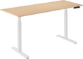 AlzaErgo Table ET2 bílý + deska 160×80 cm lamino bříza
