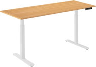 AlzaErgo Table ET2 white + top 160×80 cm laminated oak - Height Adjustable Desk
