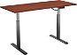 AlzaErgo Table ET2 čierny + doska TTE-03 160 × 80 cm lamino gaštan - Výškovo nastaviteľný stôl
