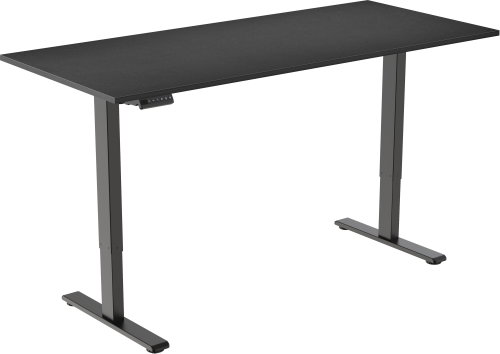 AlzaErgo Table ET2 Essential black + top 140×80 cm laminate black - Height Adjustable Desk - Main image