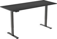 AlzaErgo Table ET2 Essential schwarz + Platte 160×80 cm Laminat schwarz - Höhenverstellbarer Tisch