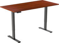AlzaErgo Table ET2 Essential black + top 140×80 cm laminated chestnut - Height Adjustable Desk