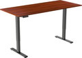 AlzaErgo Table ET2 Essential černý + deska 160×80 cm lamino kaštan