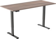 AlzaErgo Table ET2 Essential black + top 140×80 cm laminated grey oak - Height Adjustable Desk