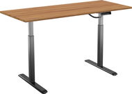 AlzaErgo Table ET2 černý + deska TTE-03 160x80cm bambusová - Výškově nastavitelný stůl