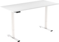 AlzaErgo Table ET2 Essential white + top 140×80 cm laminate white - Height Adjustable Desk