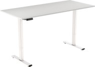 AlzaErgo Table ET2 Essential white + top 140×80 cm white oak laminate - Height Adjustable Desk