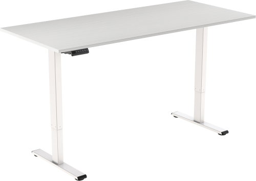 AlzaErgo Table ET2 Essential white + top 140×80 cm white oak laminate Main image AlzaErgo Table ET2 Essential white + top 140×80 cm white oak laminate - Height Adjustable Desk - Main image