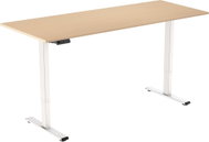 AlzaErgo Table ET2 Essential white + top 160×80 cm laminated birch - Height Adjustable Desk