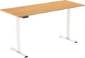 AlzaErgo Table ET2 Essential bílý + deska 160×80 cm lamino dub