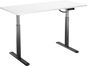 AlzaErgo Table ET2 černý + deska TTE-01 140x80cm bílý laminát - Výškově nastavitelný stůl