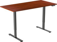 AlzaErgo Table ET2 Core black + top 120×80 cm laminated chestnut - Height Adjustable Desk