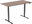 Black + top 120×80 cm laminated grey oak
