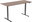 Table ET2 Core fekete + 160×80 cm-es laminált szürke tölgyfa asztallap