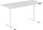 Fehér + 160×80 cm-es laminált fehér tölgyfa asztallap