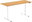 Table ET2 Core fehér + 160 × 80 cm laminált tölgyfa dekor asztallap