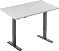 AlzaErgo Table ET2.1 černý + deska TTE-12 120x80cm lamino bílý dub - Výškově nastavitelný stůl
