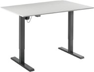 AlzaErgo Table ET2.1 schwarz + Tischplatte TTE-03 160x80cm weißes Furnier - Höhenverstellbarer Tisch