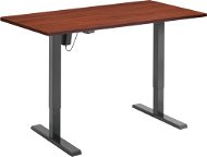 AlzaErgo Table ET2.1 čierny + doska AlzaErgo TTE-01 140 × 80 cm lamino gaštan - Výškovo nastaviteľný stôl