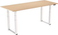 AlzaErgo Table ET7 Heavy Duty white + top 160×80 cm laminated birch - Height Adjustable Desk