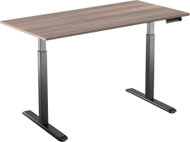 AlzaErgo Table ET2 black + top 120×80 cm laminated grey oak - Height Adjustable Desk