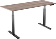 AlzaErgo Table ET2 black + top 160×80 cm laminated grey oak - Height Adjustable Desk