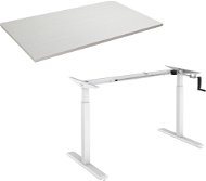 AlzaErgo Table ET3 biely + doska TTE-12 120 × 80 cm biela dyha - Výškovo nastaviteľný stôl
