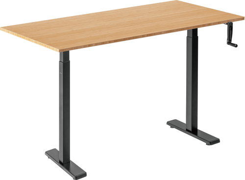 AlzaErgo Table ET3 Essential, fekete + asztallap, 120 × 80 cm, bambusz - Állítható magasságú asztal - Fő fotó