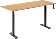 AlzaErgo Table ET3 Essential black + 160×80 cm bamboo top - Height Adjustable Desk