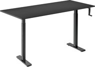 AlzaErgo Table ET3 Essential black + top 140×80 cm laminate black - Height Adjustable Desk