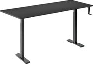 AlzaErgo Table ET3 Essential black + top 160×80 cm laminate black - Height Adjustable Desk