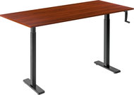 AlzaErgo Table ET3 Essential black + top 140×80 cm laminated chestnut - Height Adjustable Desk