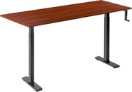 AlzaErgo Table ET3 Essential black + top 160×80 cm laminated chestnut - Height Adjustable Desk