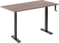 AlzaErgo Table ET3 Essential black + top 120×80 cm lamino grey oak - Height Adjustable Desk