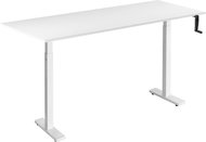 AlzaErgo Table ET3 Essential white + top 160×80 cm laminate white - Height Adjustable Desk