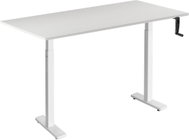 AlzaErgo Table ET3 Essential white + top 120×80 cm laminated white oak - Height Adjustable Desk