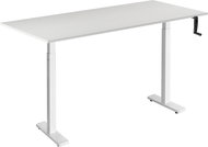 AlzaErgo Table ET3 Essential white + top 140×80 cm laminated white oak - Height Adjustable Desk