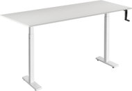 AlzaErgo Table ET3 Essential white + top 160×80 cm white oak laminate - Height Adjustable Desk