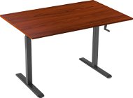 AlzaErgo Table ET3 čierny + doska TTE-03 160×80cm hnedá dyha - Výškovo nastaviteľný stôl