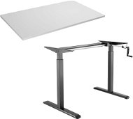 AlzaErgo Table ET3 schwarz + Platte TTE-12 120x80cm weiß laminiert - Höhenverstellbarer Tisch