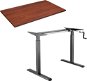 AlzaErgo Table ET3 Black + TTE-12 120x80cm Brown Veneer - Height Adjustable Desk