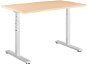 AlzaErgo Fixed Table FT1 biely + Stolová doska TTE-12 120 × 80 cm lamino breza - Písací stôl
