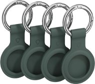 AlzaGuard Silicone Keychain for Airtag 4 pieces Green - AirTag Key Ring