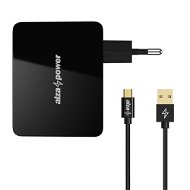 AlzaPower T3C Triple Charger 5.4A + AlzaPower AluCore Micro USB 1m Black - AC Adapter