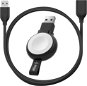 AlzaPower Wireless MFi Watch Ladegerät 120 USB-A schwarz + Core USB-A (M) zu USB-A (F) 2.0 Datenkabel - Set