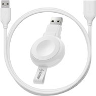 AlzaPower Wireless MFi Watch charger 120 USB-A white + Core USB-A (M) to USB-A (F) 2.0 data cable, - Set