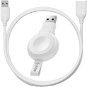AlzaPower Wireless MFi Watch charger 120 USB-A white + Core USB-A (M) to USB-A (F) 2.0 data cable, - Set
