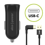 AlzaPower Car Charger X310 + AlzaPower 90Core USB-C, 1m, Black - Car Charger